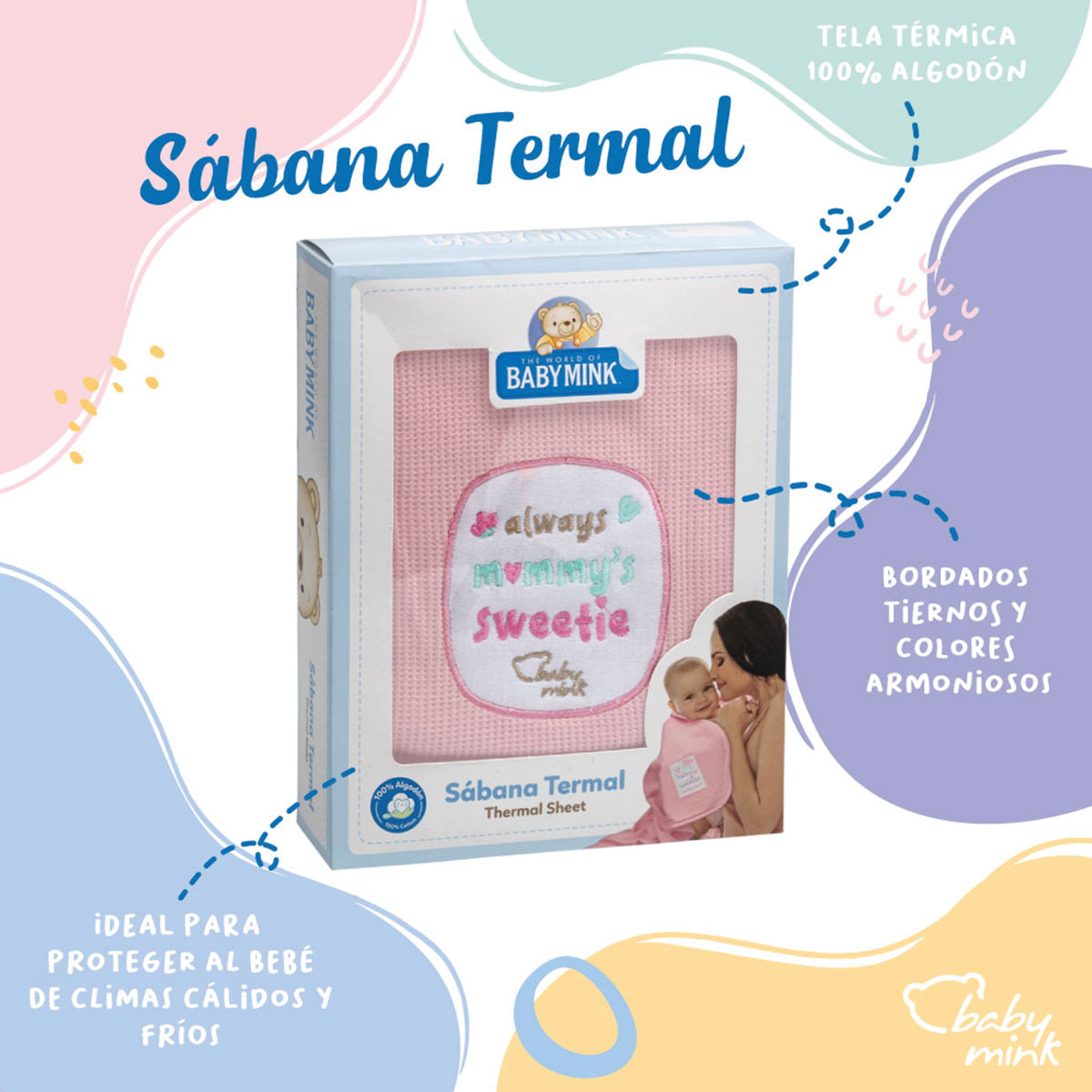 Sabana Termal con Bordado Baby Mink image number null