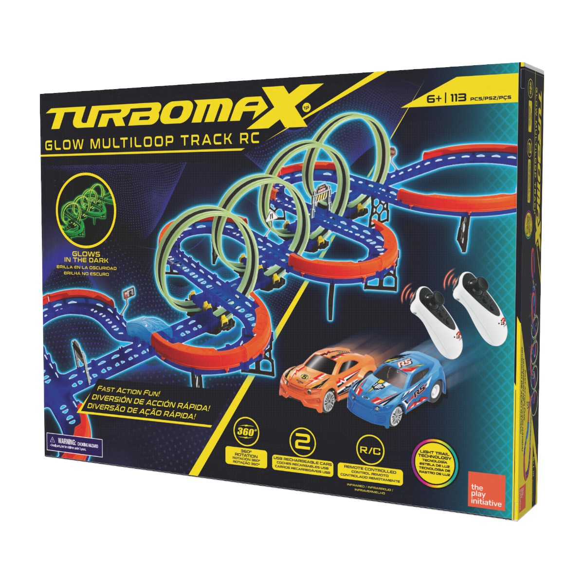 Glow Multiloop Track Turbotrax Pista Carreras Rc image number null