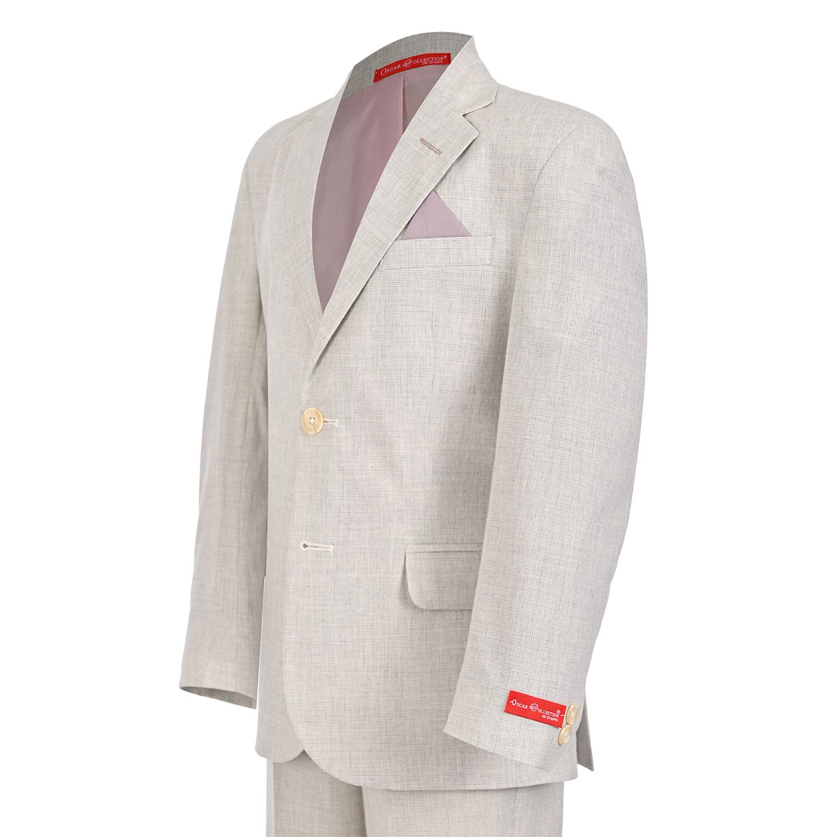 Traje 2Pzas Cuadros Beige Para Ni&ntilde;o image number null