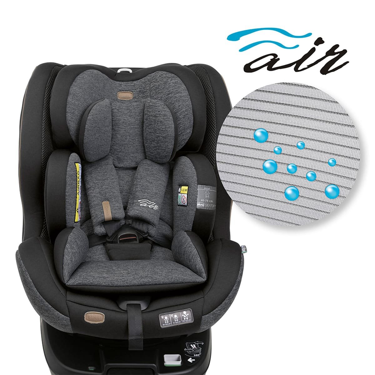 Autosiento Seat3Fit Negro Melange Chicco image number null