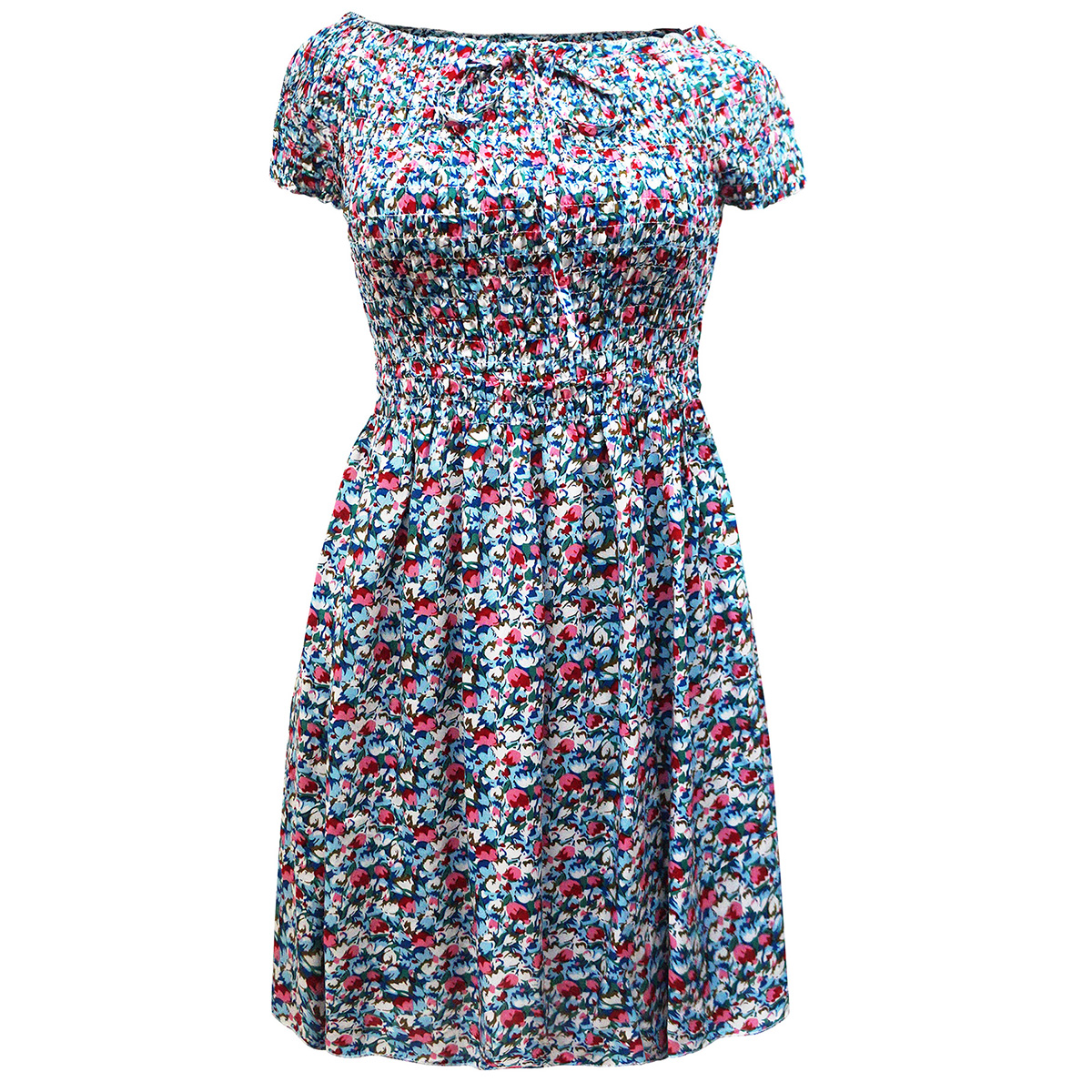 Vestido Corto Estampado Banana Lim&oacute;n para Mujer image number null