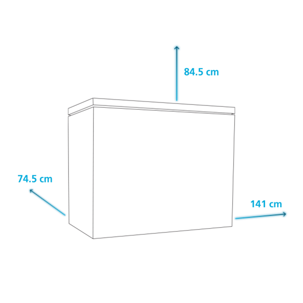 Congelador Horizontal Mabe 15 P Blanco Chm15Pgl image number null