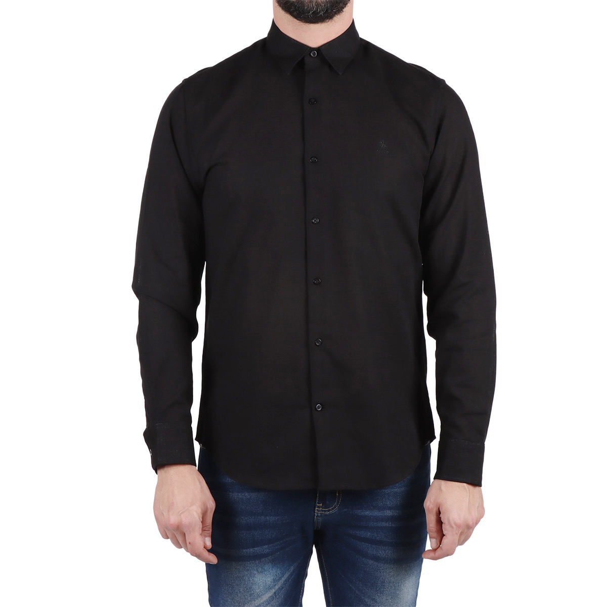 Camisa Slim Lisa Manga Larga Polo Club Hombre image number null
