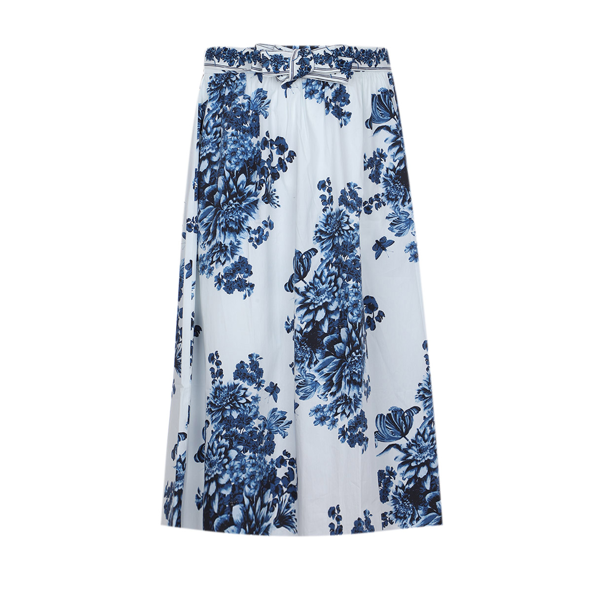 Falda Larga Flores Life Styler Life Styler Para Mujer Curvy image number null