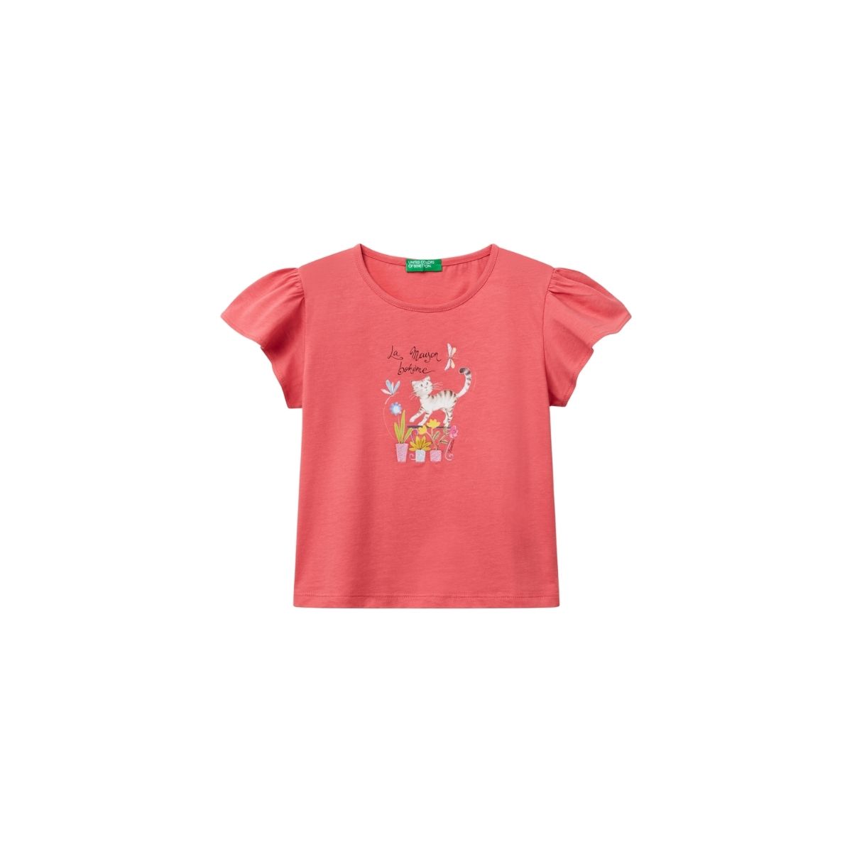 Playera Benetton Manga Circular para Ni&ntilde;a image number null