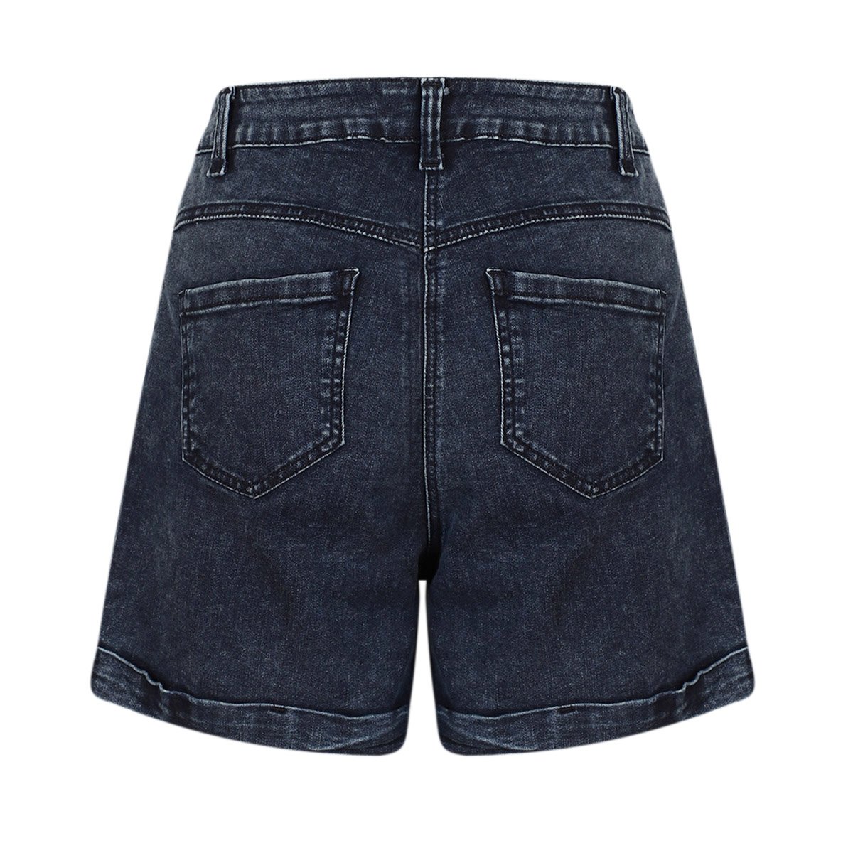 Bermuda Pretina De Un Bot&oacute;n Con Valenciana Jeanious Para Mujer Curvy image number null
