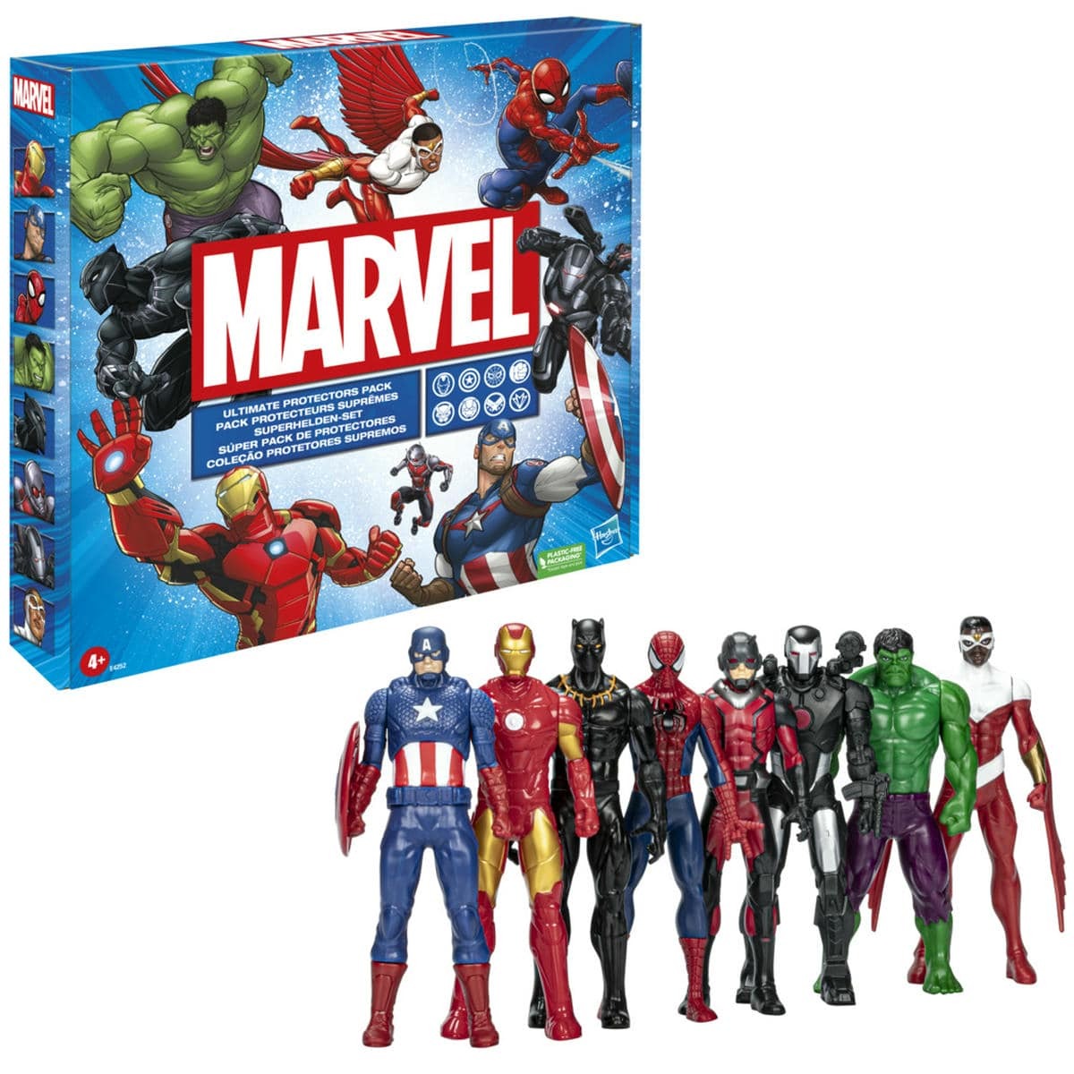 Marvel Set de Figuras Avengers S&uacute;per Pack de Protectores Hasbro image number null