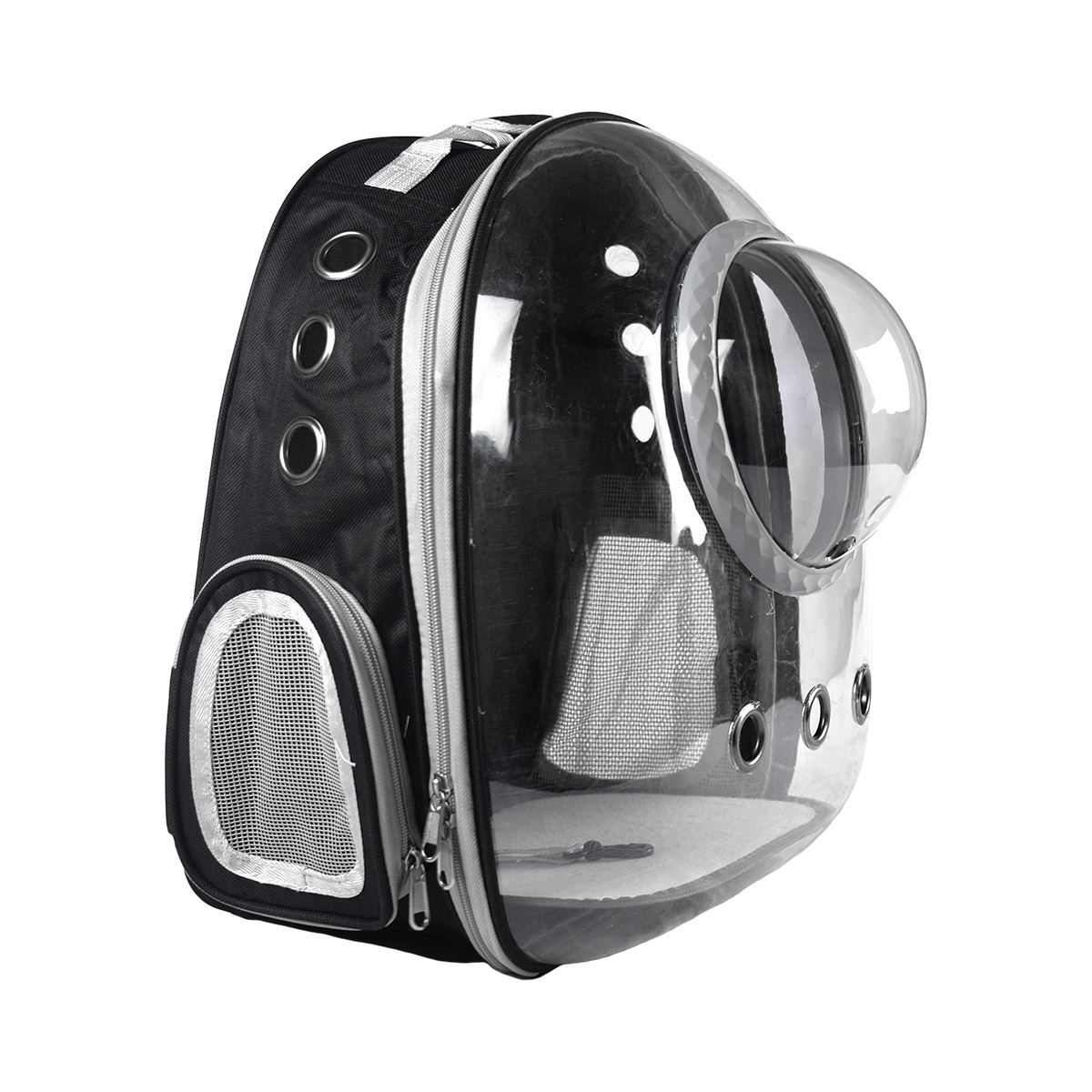 Mochila Con Burbuja Para Mascota Negro Fancy Pets image number null