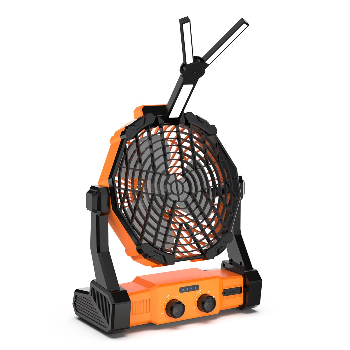 Ventilador Multifuncional con Lampara Recargable image number null
