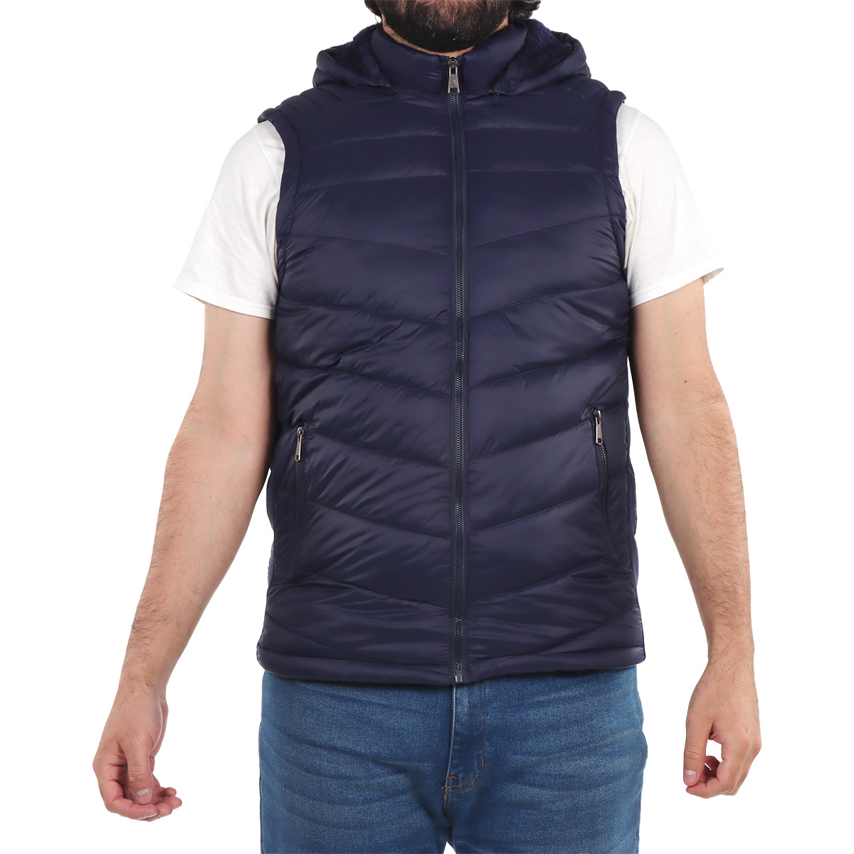 Chaleco Capitonado con Gorro Tim Men para Hombre image number null