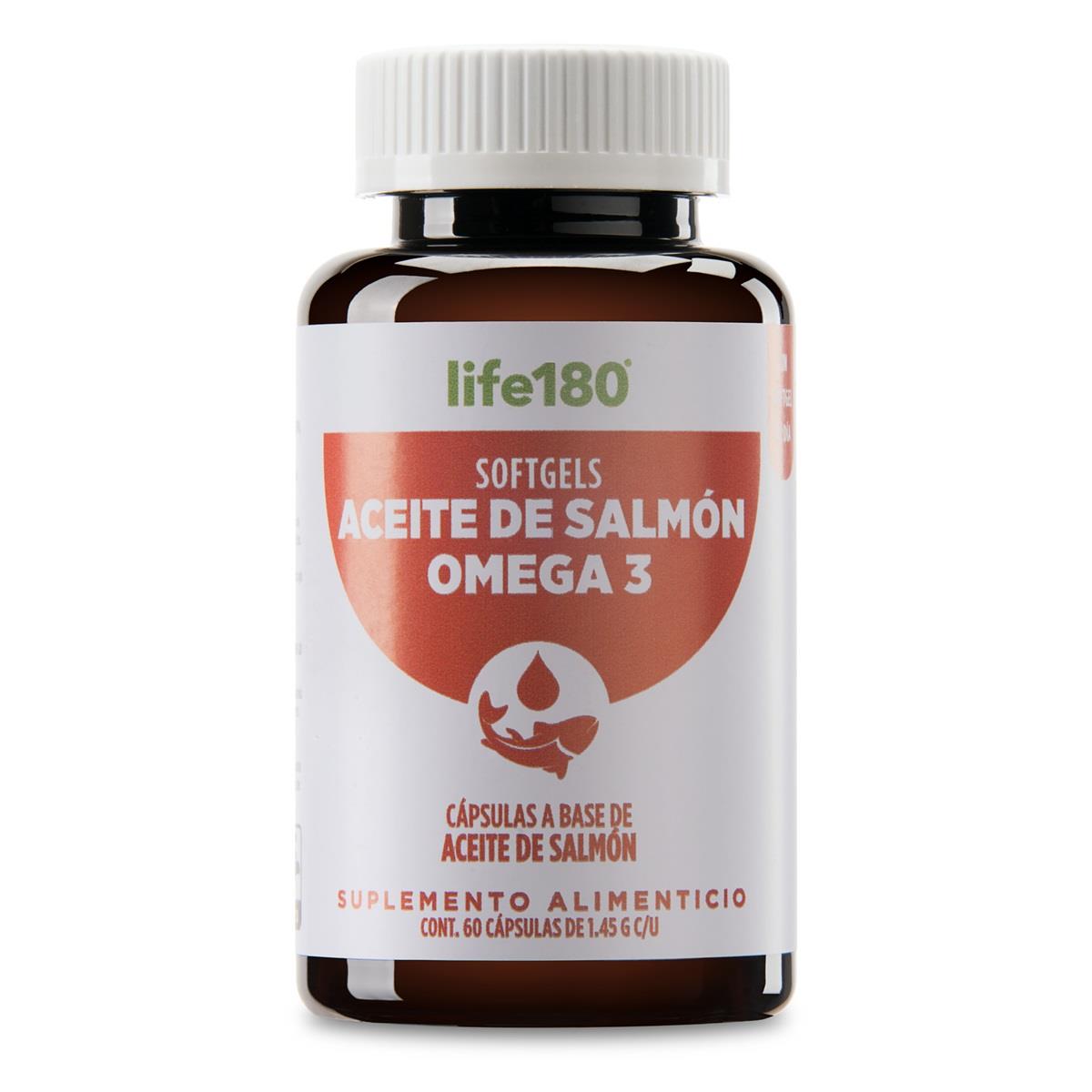 Omega 3, Aceite de Salm&oacute;n 60 softgels. Life180 image number null