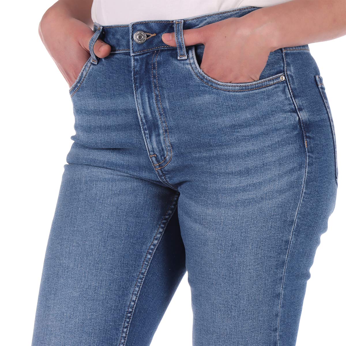 Jeans Skinny Fit Ajuste Ce&ntilde;ido OVS para Mujer image number null