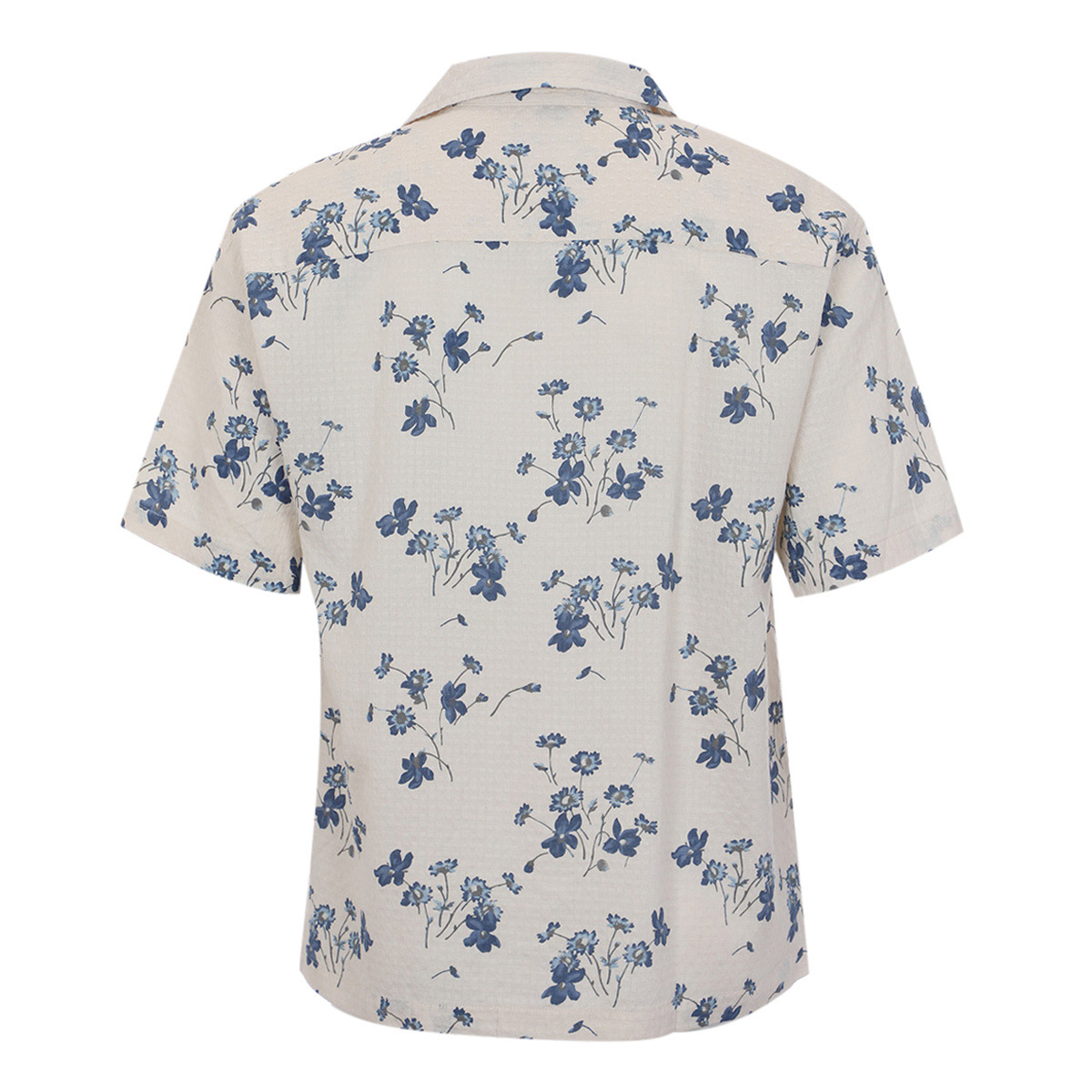 Camisa Estampado Flores Jeanious Manga Corta para Hombre Plus image number null