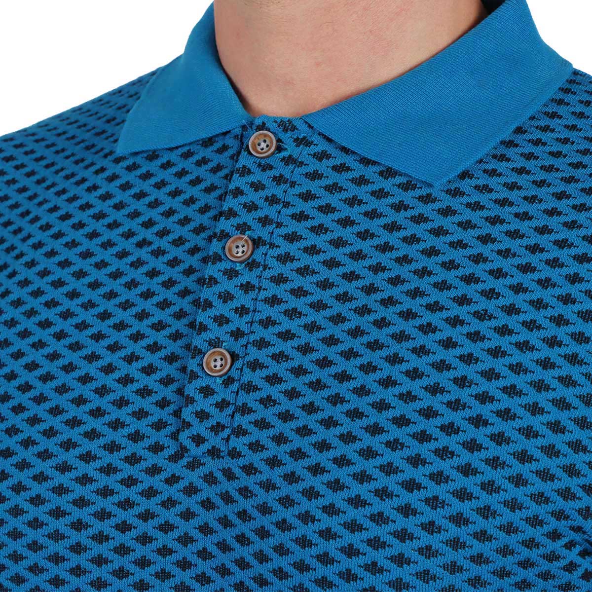 Playera Polo Manga Corta Texturizada Casual Yongster Hombre image number null