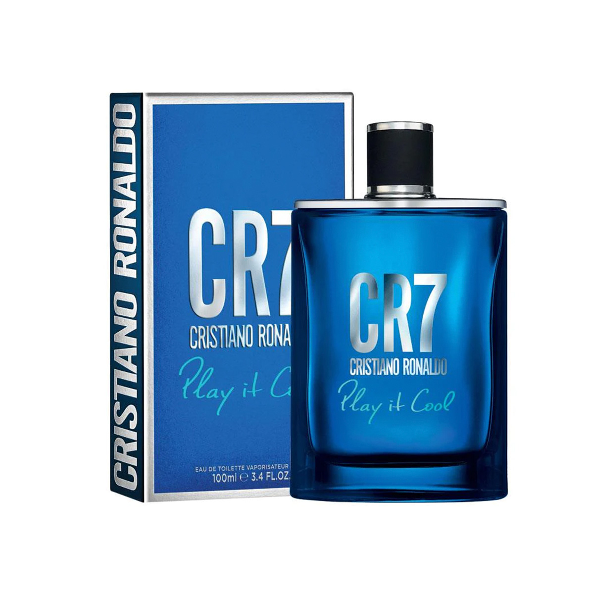 Set Eau De Toilette Cr7 Play It Cool 100 Ml + Gel De Ba&ntilde;o + Spray Corporal Para Hombre image number null
