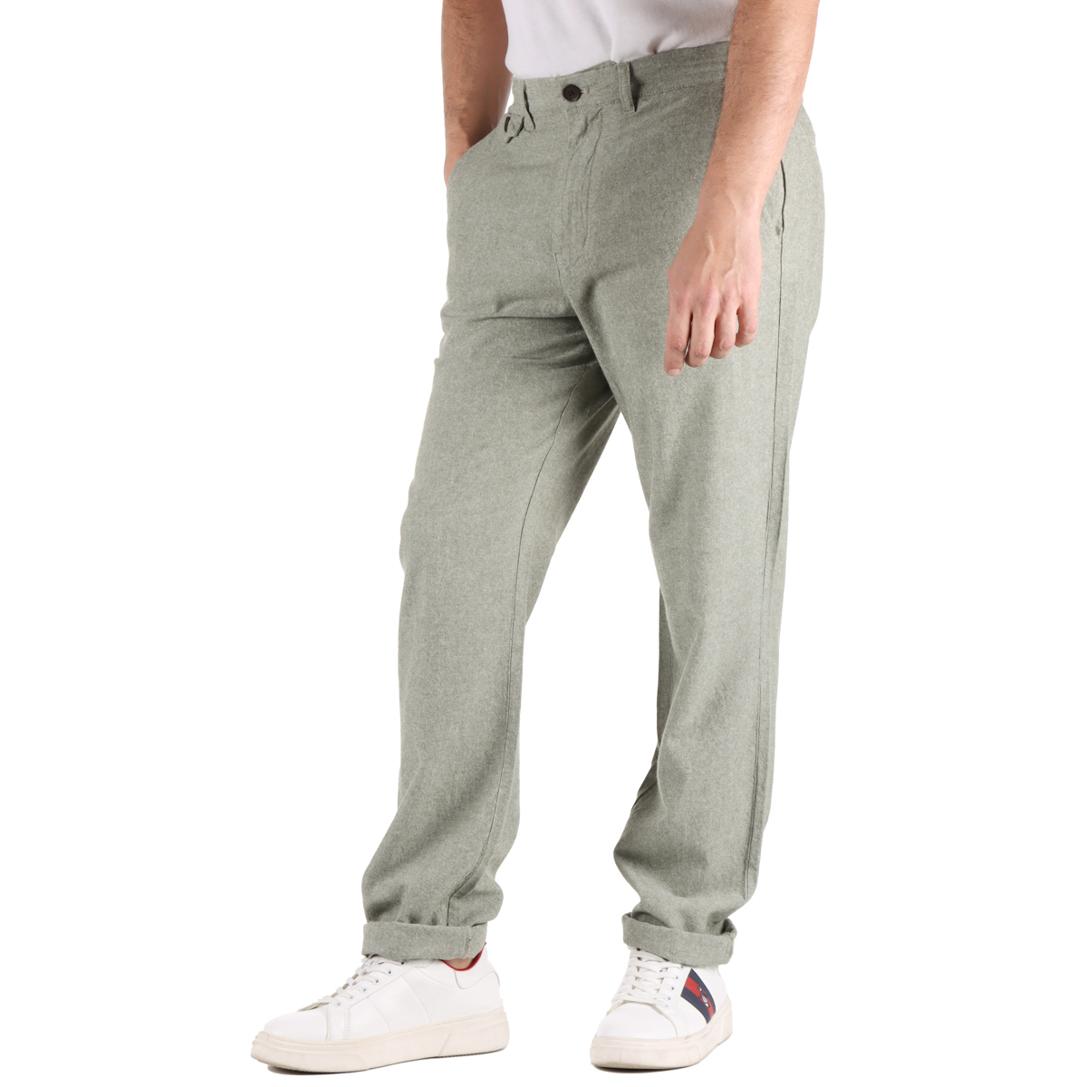 Pantal&oacute;n Lino Algod&oacute;n Regular Fit Casual J.opus Hombre image number null