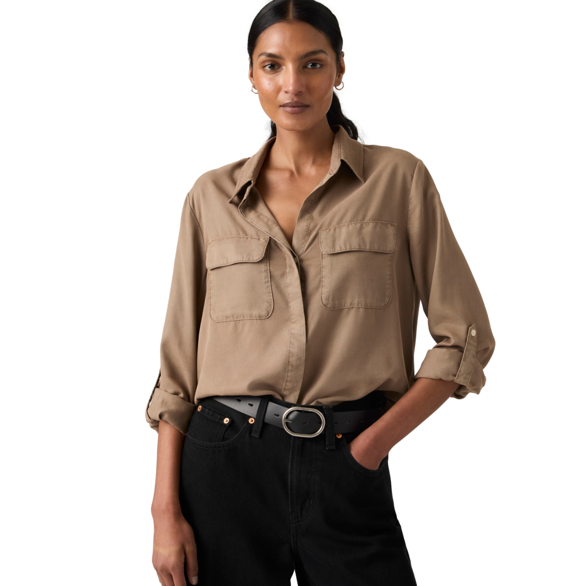 Camisa regular de tencel Levis Misses para Mujer image number null