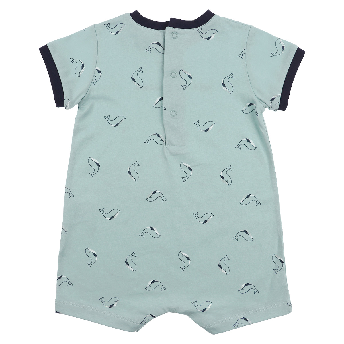 Romper Estampado Ballenas 100% Algod&oacute;n Carosello Beb&eacute; Ni&ntilde;o image number null