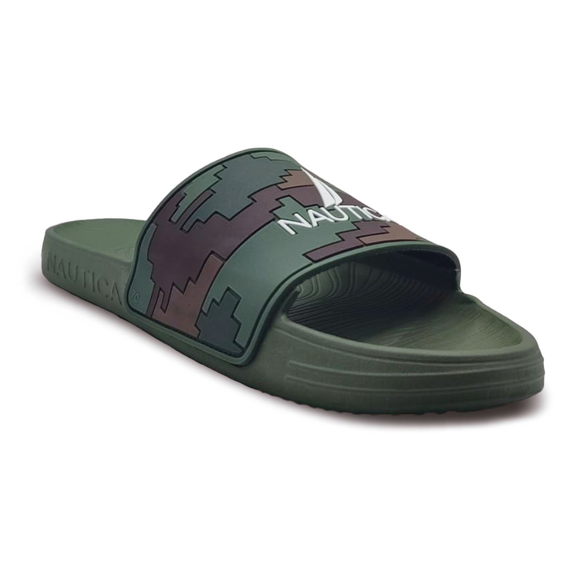 Sandalia Slide Nautica Verde para Hombre image number null