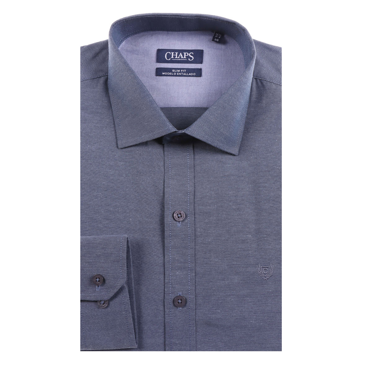 Camisa de Vestir Slim Fit Tono Liso CHAPS para Hombre image number null