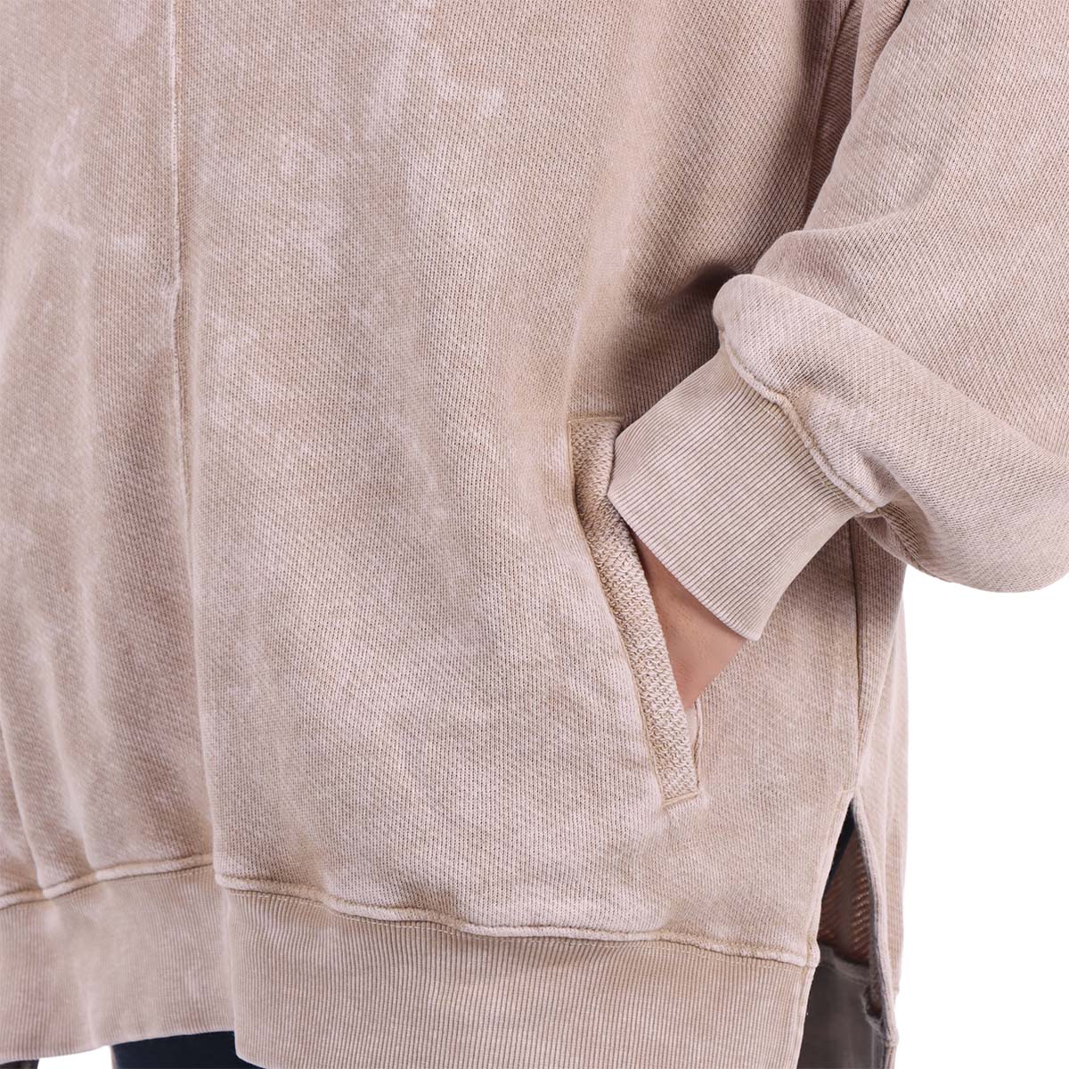 Sudadera Holgada Cuello V Polo Jeanious para Mujer Curvy image number null
