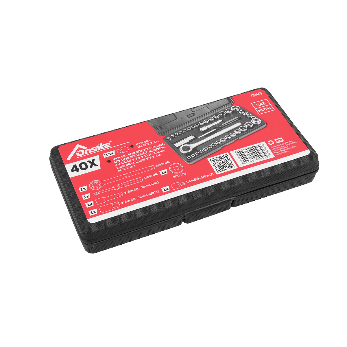 Set Autocle Herramientas 40pz Dados - 1/4 & 3/8 in Onsite image number null