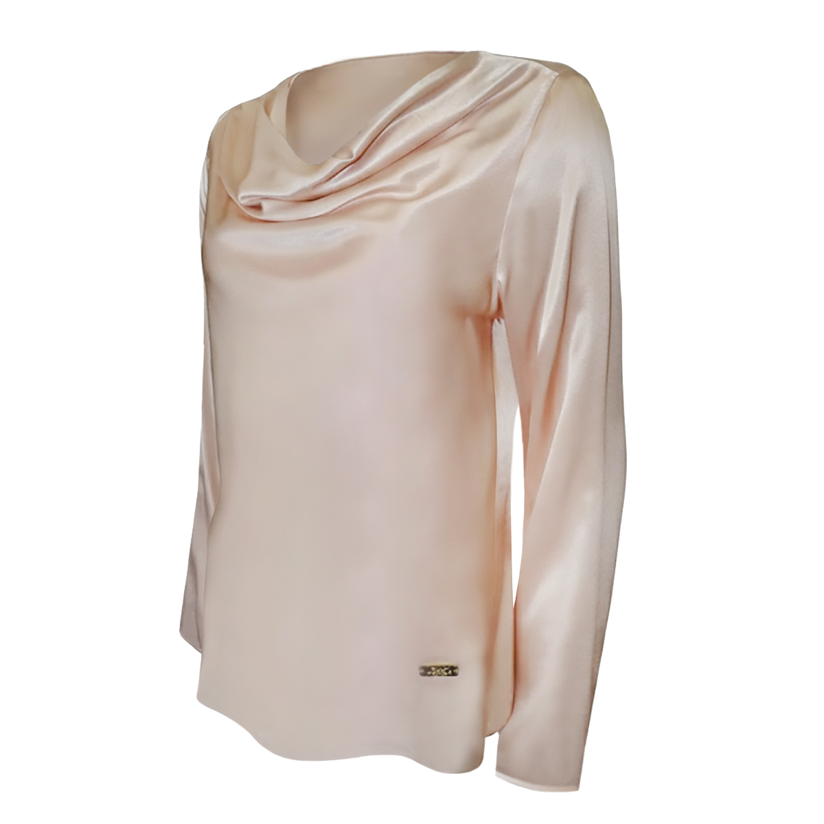 Blusa Satin Cuello Holgado Chaps  Para Mujer image number null