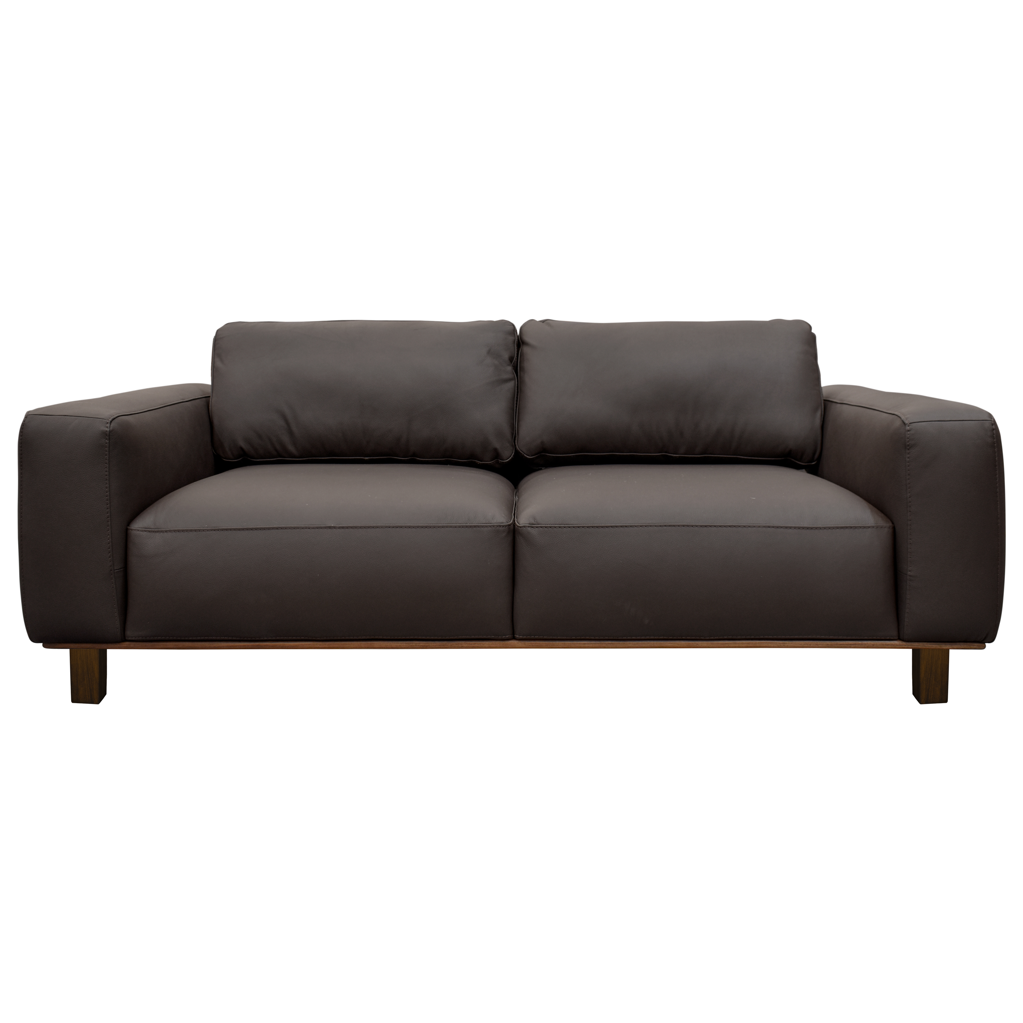Love seat Chocolate Piel Odell Muebles Liz image number null