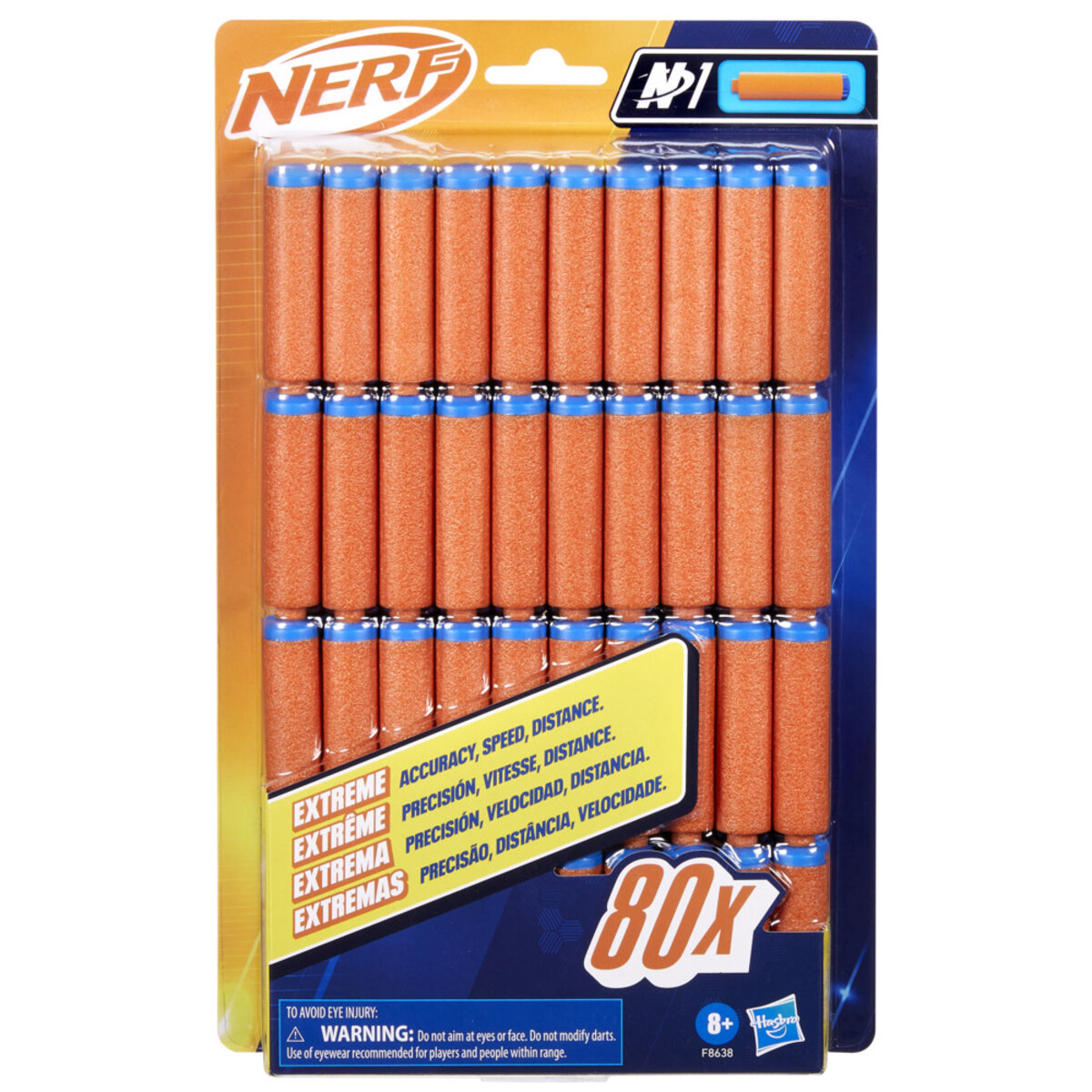 Set Dardos N1 L&iacute;nea Nerf N Series 80 Piezas Hasbro image number null