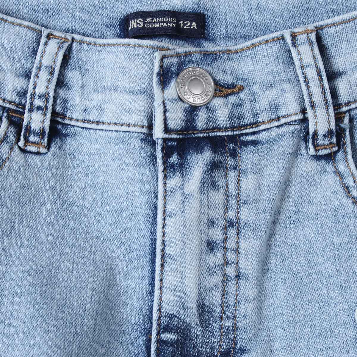 Jeans Mezclilla Bordada Mo&ntilde;os Jeanious para Ni&ntilde;a image number null