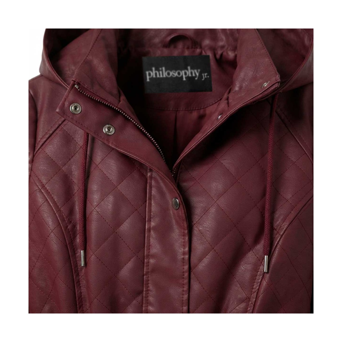Chamarra De Pu Con Capucha Philosophy Para Mujer Junior image number null