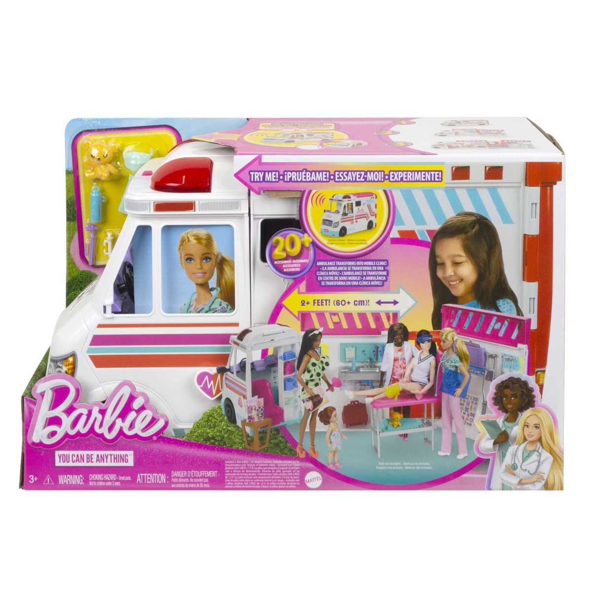 Barbie Profesiones Set De Juego Cl&iacute;nica De Atenci&oacute;n M&eacute;dica image number null