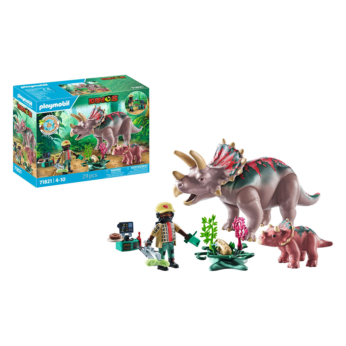 Familia De Triceratops Playmobil image number null