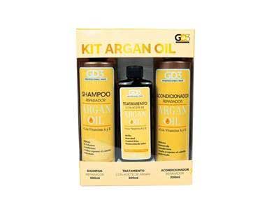 Combo tratamiento b&aacute;sico, Shampoo, Acondicionador y tratamiento de Argan GD3 image number null