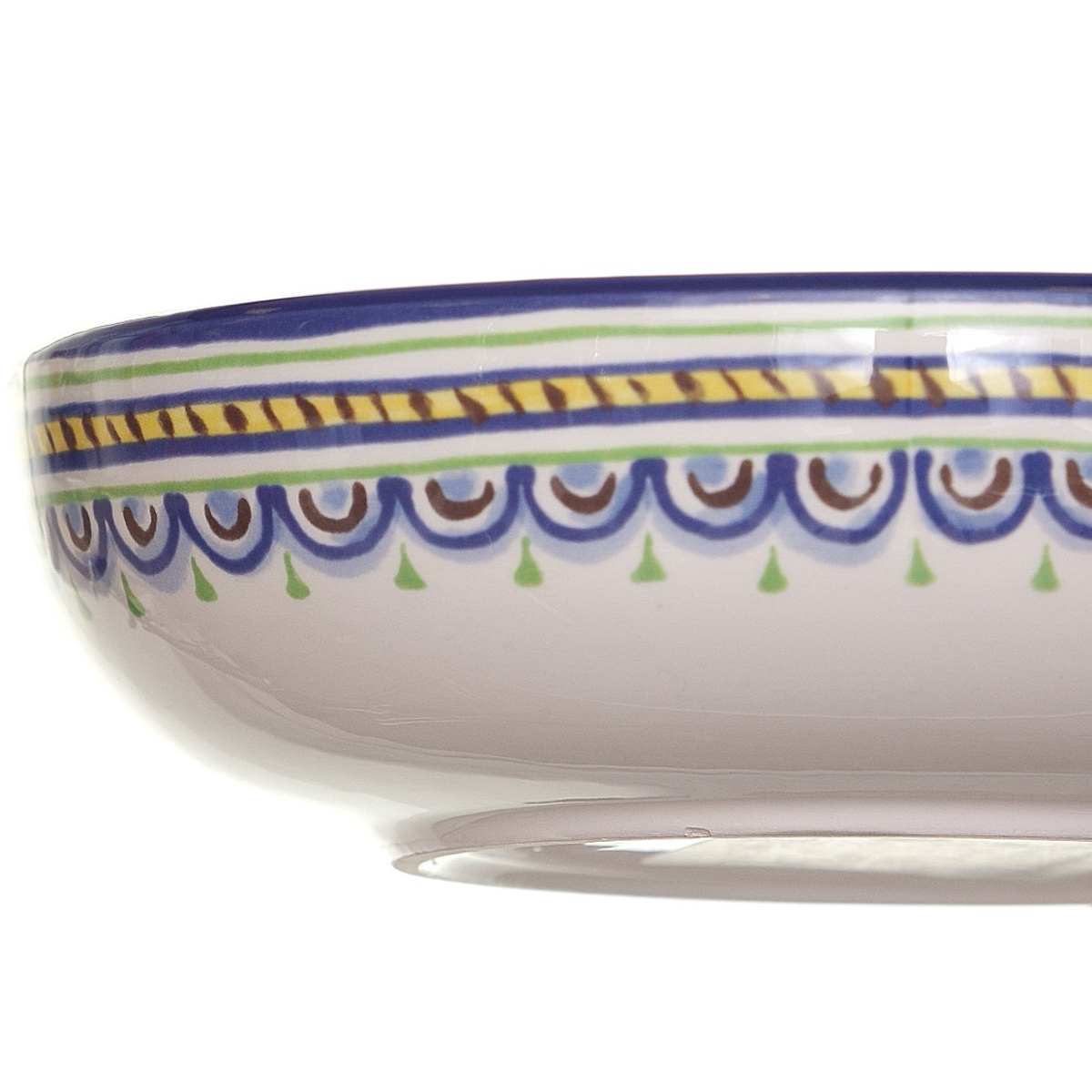 Bowl Lemons Folk VINTAGE HOME image number null