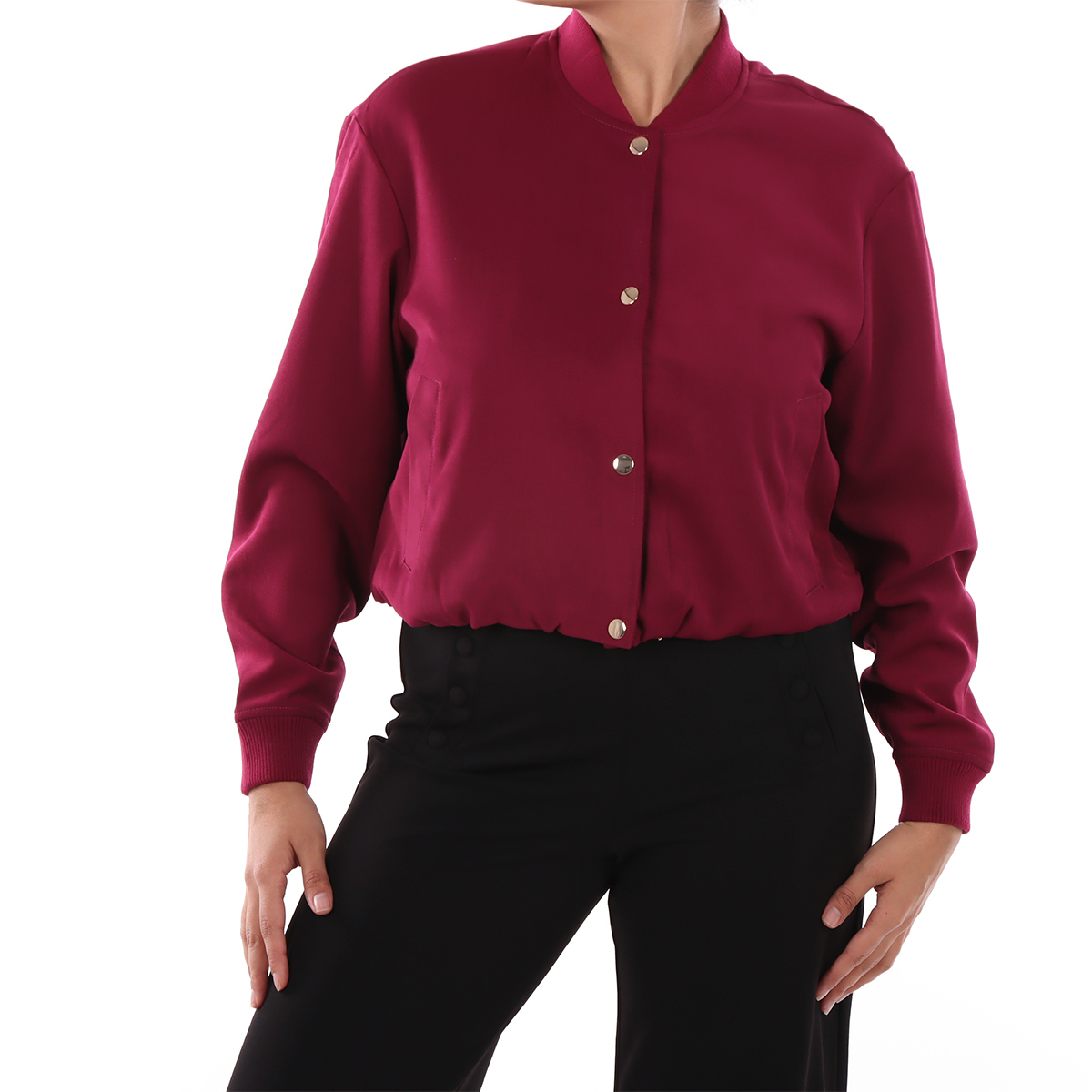 Chamarra Bomber con Botones Life Styler para Mujer image number null