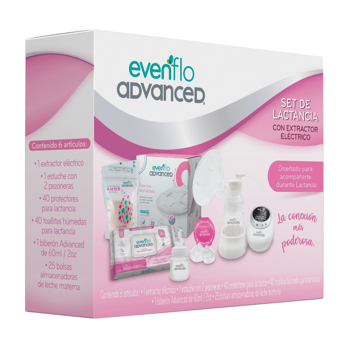 Set de Lactancia con Extractor El&eacute;ctrico Evenflo image number null