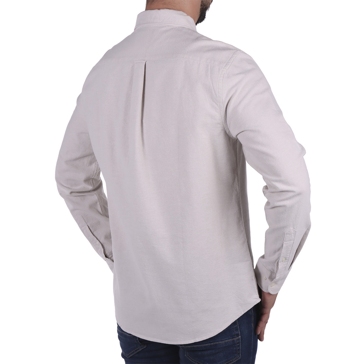 Camisa Oxford Manga Larga Dise&ntilde;o Liso Jeanius para Hombre image number null