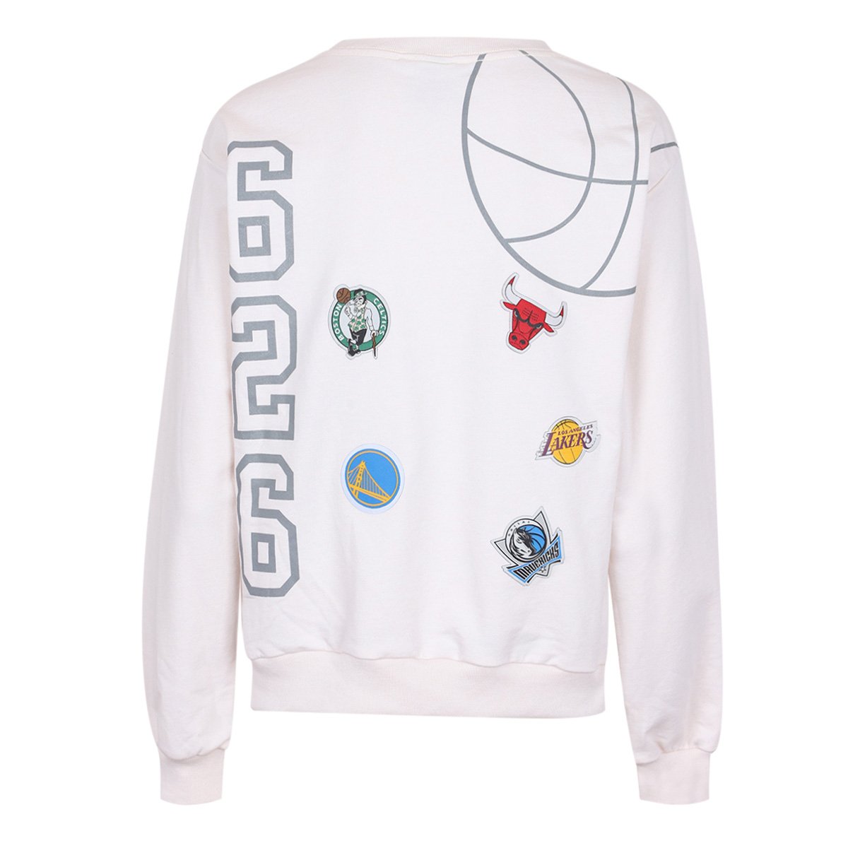 Sudadera Cuello Redondo NBA Stitch para Mujer Junior image number null
