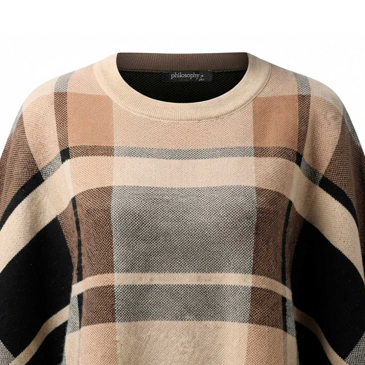 Poncho Con Barbas Philosophy Jr Plus Para Mujer Curvy image number null