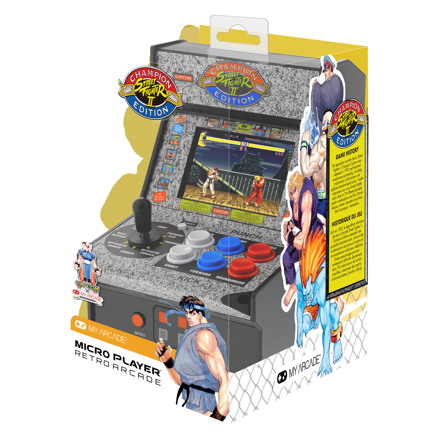 Consola Mini Arcade Super Street Champion Edition Street Fighter 2 image number null