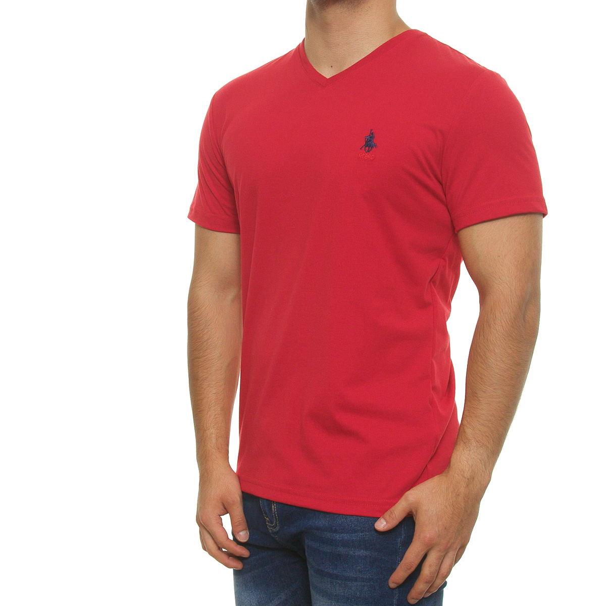 Playera cuello V manga corta para hombre POLO CLUB image number null