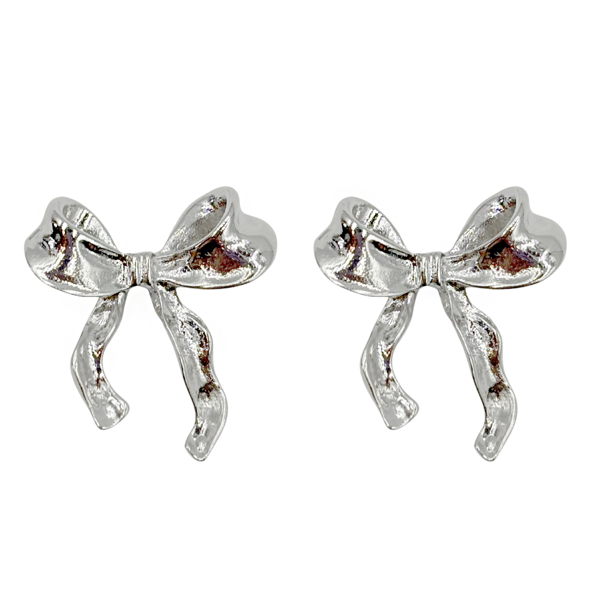 Aretes Mo&ntilde;o Liso Plat Aktuales Para Mujer image number null
