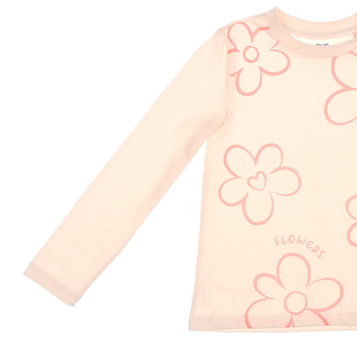 Playera Estampado Flores Manga Larga OVS para Toddler Ni&ntilde;a image number null