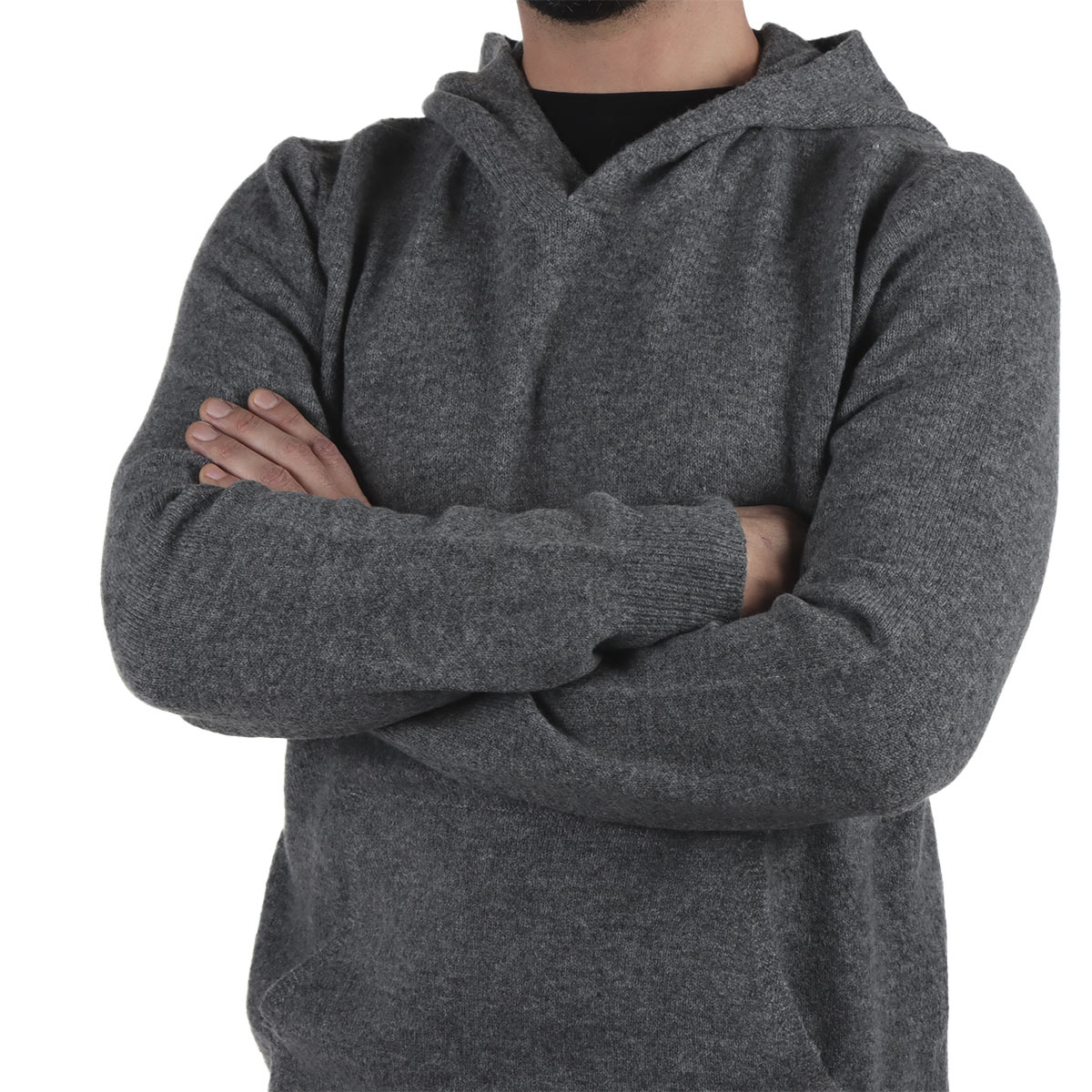 Su&eacute;ter con Capucha Bolsillo Canguro Jeanious para Hombre image number null
