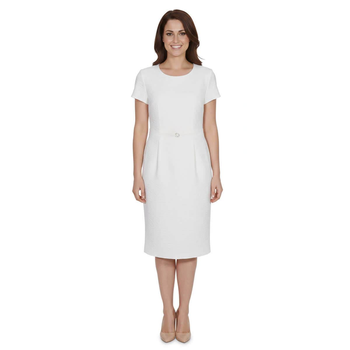 Conjunto de 2 Piezas de Saco Rayado y Vestido Liso Diva para Mujer image number null