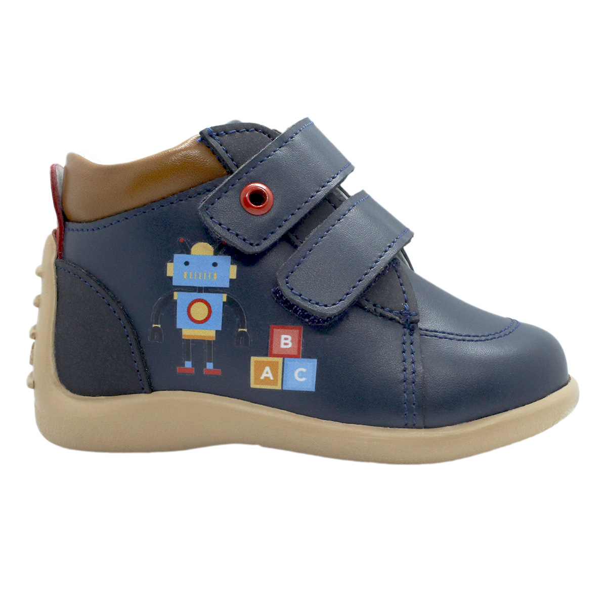 Zapato Con Velcro 12-15 Azul Andanenes image number null