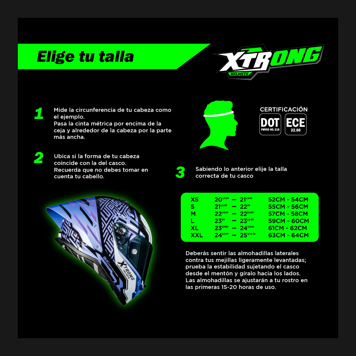 CASCO INTEGRAL XTR-352 R1 STRIKER MORADO BRILLO image number null
