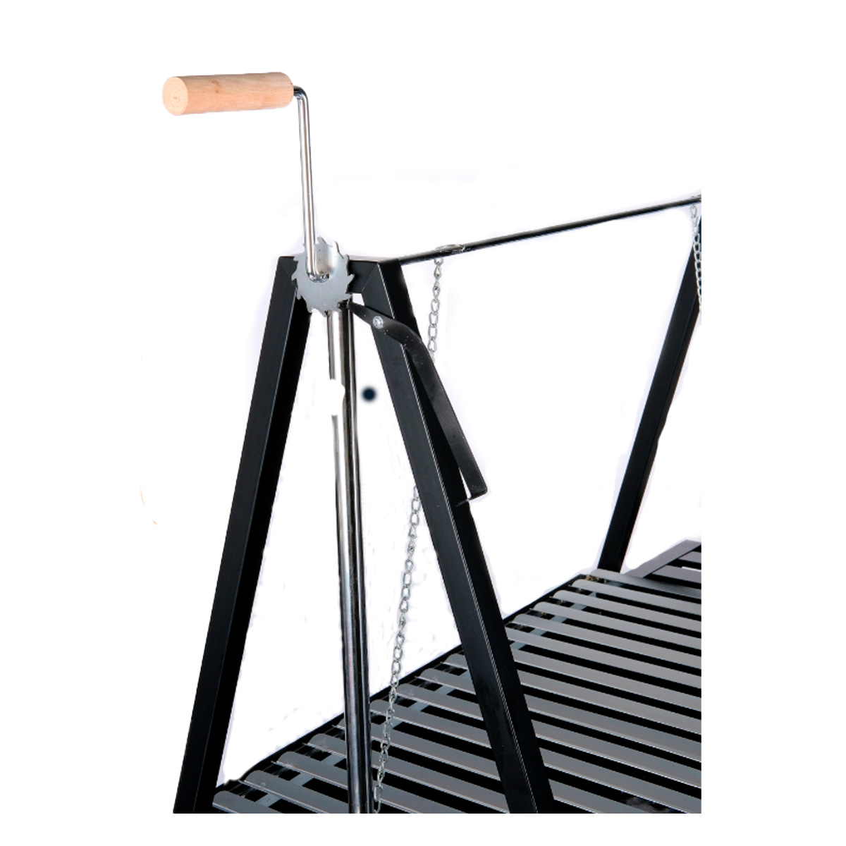 Asador Carb&oacute;n Parrilla Acero Inoxidable Easywheels image number null
