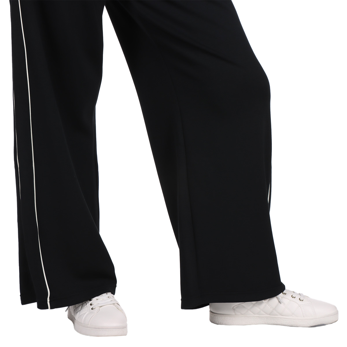 Pants Corte Relajado L&iacute;neas Laterales Jeanious para Mujer image number null